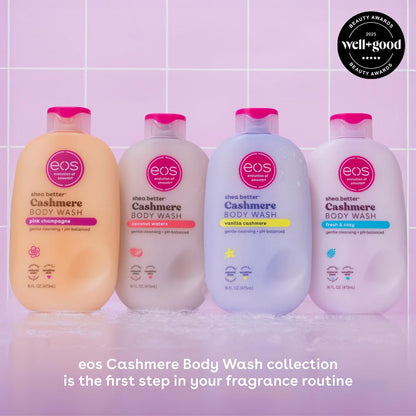 Shea Better Cashmere Body Wash, Coconut Waters, Moisturizing, Ph Balanced Body Wash, Creamy Gel Formula, Paraben & Phthalate Free, Sensitive Skin, 16 Fl Oz