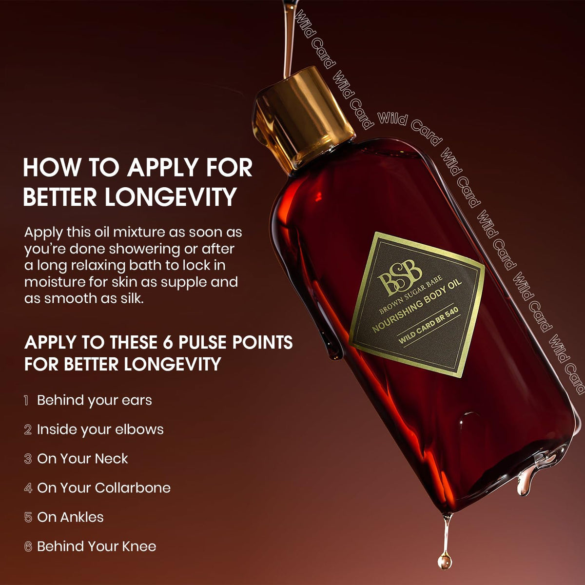 Wild Card Jasmine Body Oil - Luxurious Floral Scented Moisturizing Oil