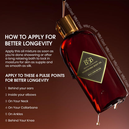 Wild Card Jasmine Body Oil - Luxurious Floral Scented Moisturizing Oil