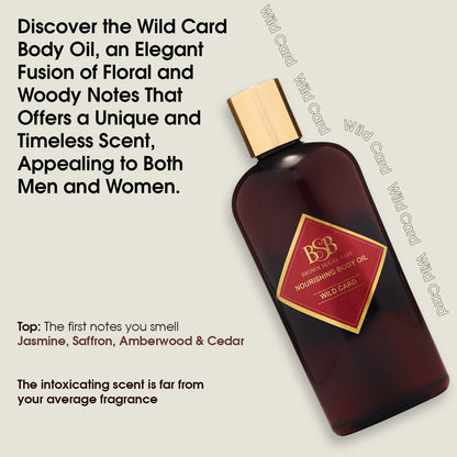Wild Card Jasmine Body Oil - Luxurious Floral Scented Moisturizing Oil